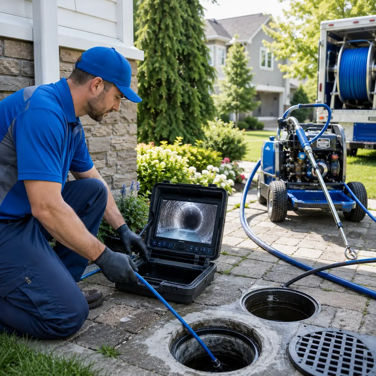 Outdoor drain cleaning professionals serving Le Roy, NY